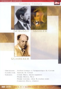 DVD Goldline Classic vol.13 - Debussy, Mahler, Schreker 