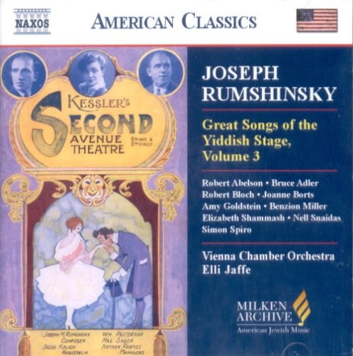 GREAT SONGS OF THE YIDDISH STAGE, VOL. 3